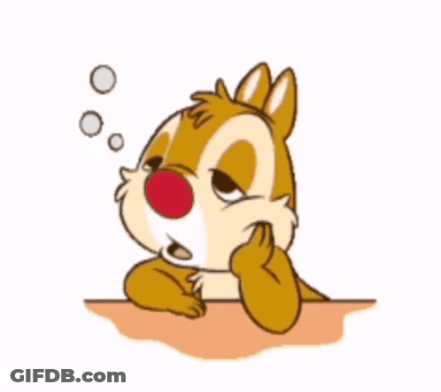 A Cartoon Squirrel With A Red Nose And The Words Goodnight GIF