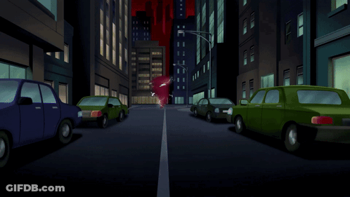 A Cartoon Superhero With The Letter H On His Chest GIF