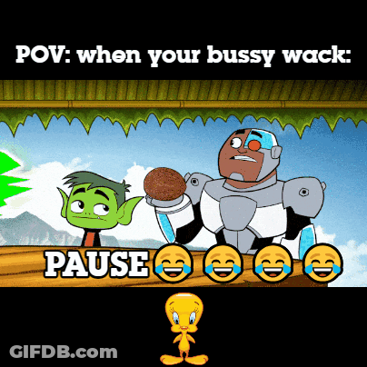 A Cartoon With A Caption That Says " Pov : When Your Busy Wack Pause " GIF