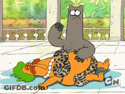 A Cartoon With A Cn Logo On The Bottom Left GIF