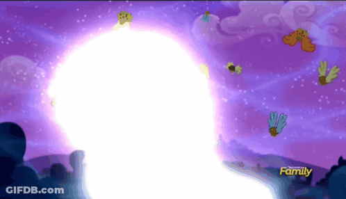 A Cartoon With A Purple Background And The Word Family On It GIF