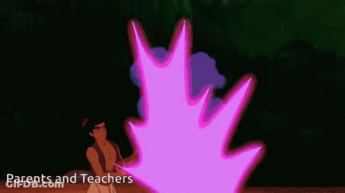 A Cartoon With The Words Parents And Teachers At The Top GIF