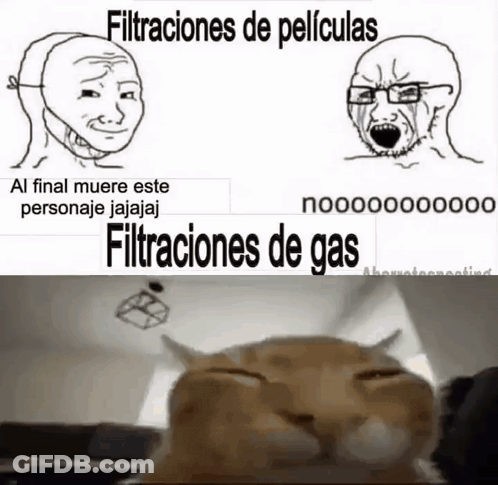 A Cat Is Laying Down Next To A Cartoon Of A Man And A Cartoon Of A Woman . GIF
