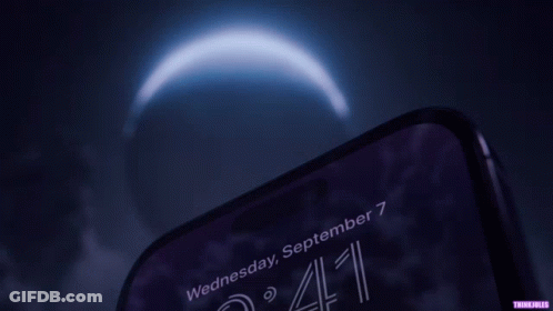 A Cell Phone Displays The Time Of 9:41 On Wednesday September 7 GIF