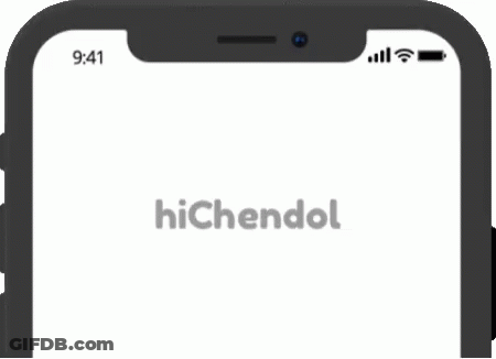 A Cell Phone With A Cracked Screen Displays The Time As 9:41 GIF