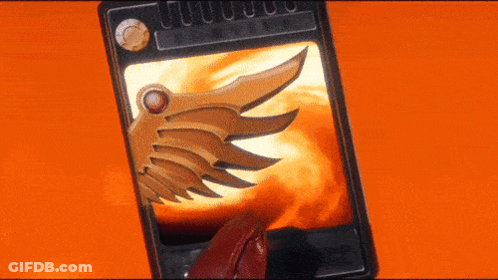 A Cell Phone With A Picture Of A Bird On The Screen GIF
