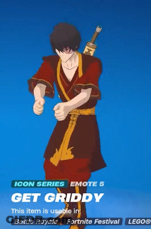 A Character From Avatar The Last Airbender Is Featured In A Game Called Get Griddy GIF
