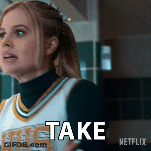 A Cheerleader From Netflix Says Take GIF