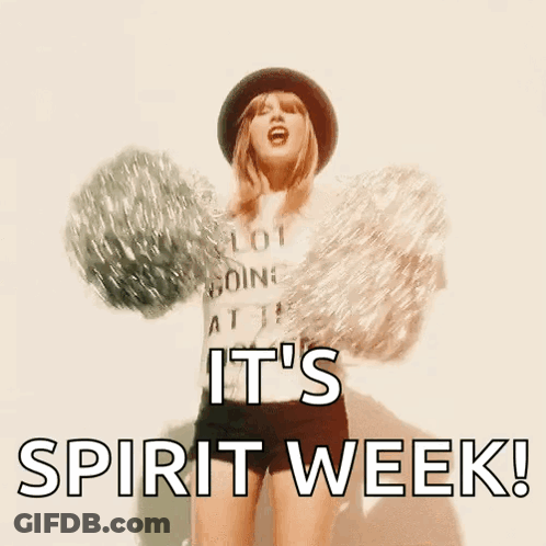 A Cheerleader Wearing A Shirt That Says A Lot Going On At The Moment GIF