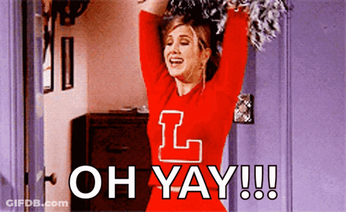 A Cheerleader With The Letter L On Her Shirt GIF