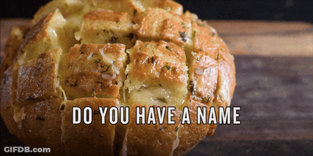 A Cheesy Baked Bread GIF