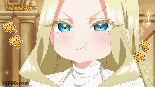 A Chew Chew Anime Character Making A Face GIF