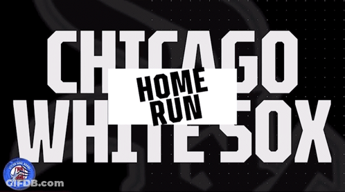 A Chicago White Sox Home Run Sign Is Displayed GIF