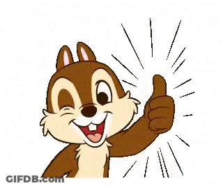 A Chipmunk Is Giving A Thumbs Up . GIF