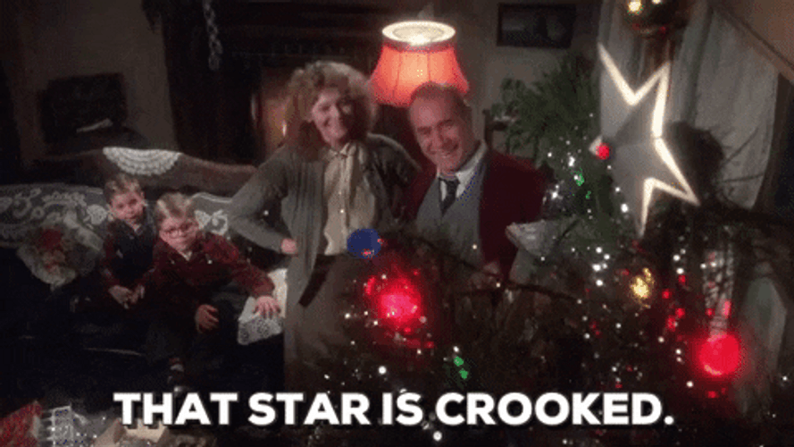 A Christmas Story Family Decorate Christmas Tree GIF