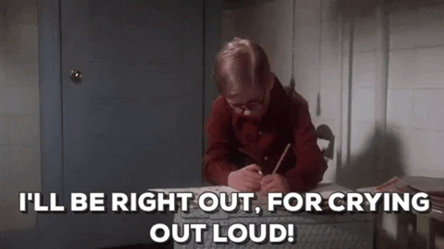 A Christmas Story Ralphie Writing A Letter GIF