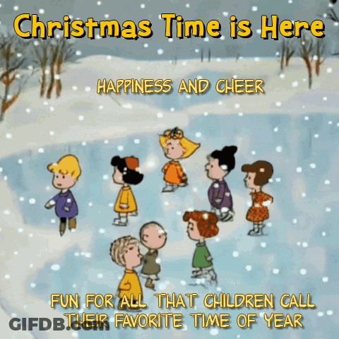 A Christmas Time Is Here Happiness And Cheer Fun For All That Children Call Their Favorite Time Of Year Poster GIF