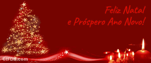 A Christmas Tree With The Words Feliz Natal E Prospero Ano Novo GIF