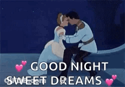 A Cinderella And Prince Charming Kissing On A Bridge . GIF