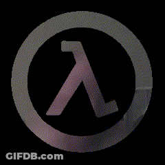 A Circle With A Letter L Inside Of It On A Black Background GIF