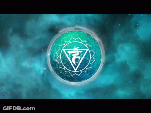 A Circle With A Triangle In The Middle And The Letter H On It GIF