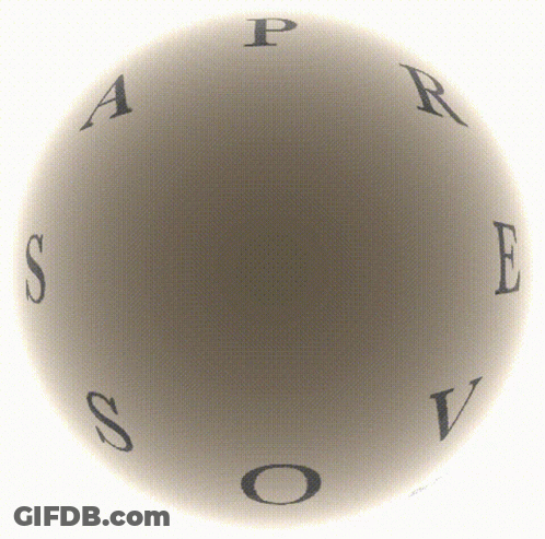 A Circle With The Letters A P R S E And V Written Around It GIF