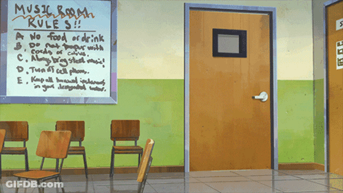 Music Room Rules Sign In Classroom GIF