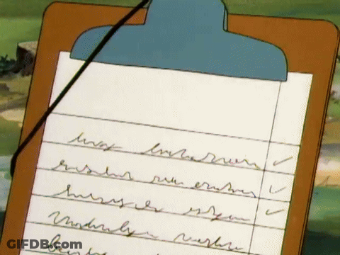 A Clipboard With A Piece Of Paper On It That Says ' Most ' On It GIF