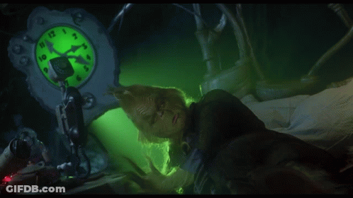 A Clock That Says ' I 'Ll Hunt You Down And Gut You Like A Fish ' On It GIF