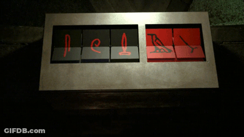 A Clock With The Numbers 549 On It GIF