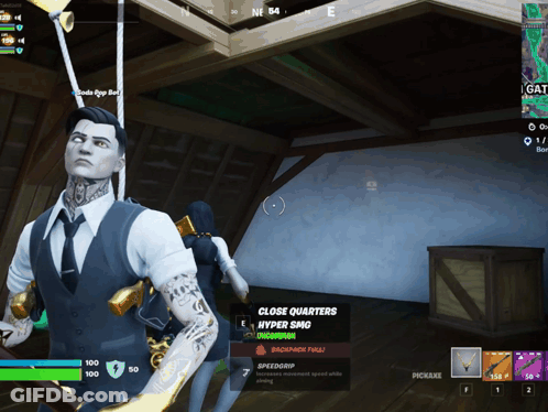 A Close Quarters Hyper Smg Is Being Displayed On A Screen GIF