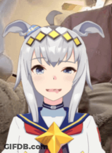 A Close Up Of A Anime Character With A Star On Her Chest GIF