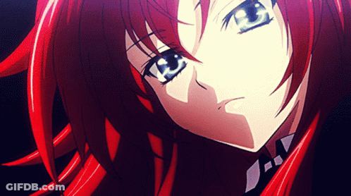 A Close Up Of A Anime Character With Red Hair GIF