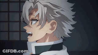 A Close Up Of A Anime Character With White Hair GIF