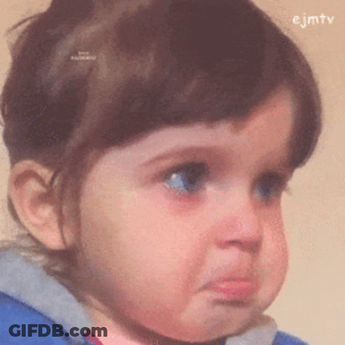 A Close Up Of A Baby 'S Face With Ejmtv Written On The Bottom Right GIF