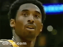 A Close Up Of A Basketball Player 'S Face With A Surprised Look On His Face . GIF