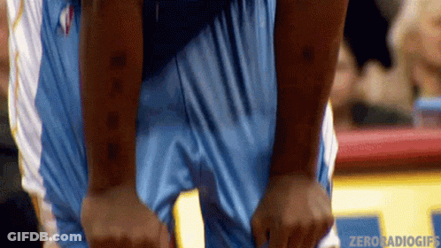 A Close Up Of A Basketball Player 'S Shorts With The Words Zero Radio Gifs Visible GIF