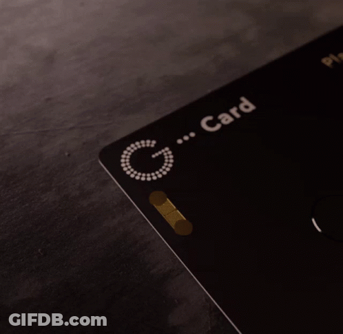 A Close Up Of A Black And White Item With The Letter C On The Bottom GIF