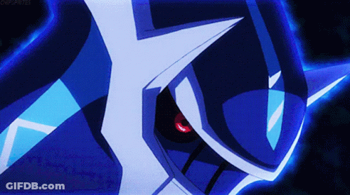 A Close Up Of A Blue And White Cartoon Character With The Words Chipsprites Below It GIF