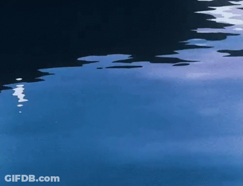 A Close Up Of A Blue Water Surface GIF