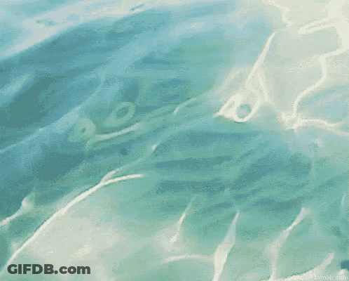 A Close Up Of A Blue Water Surface With A Website Url At The Bottom Of The Image GIF