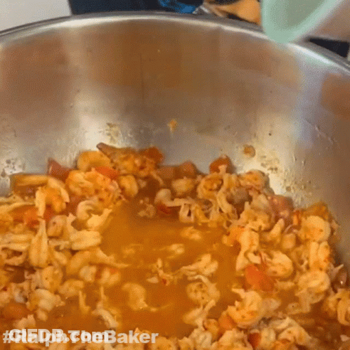 A Close Up Of A Bowl Of Food With The Hashtag #Ralphthebaker On The Bottom GIF
