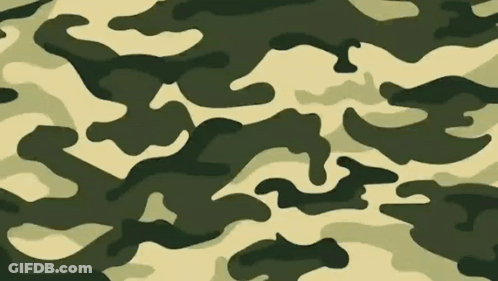 A Close Up Of A Camouflage Pattern On A White Surface GIF