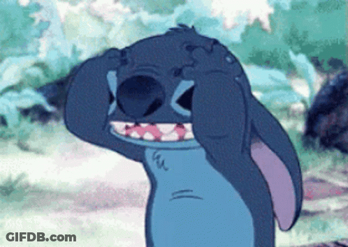 A Close Up Of A Cartoon Character Covering His Eyes With His Hands GIF