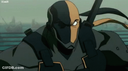A Close Up Of A Cartoon Character Holding A Sword . GIF