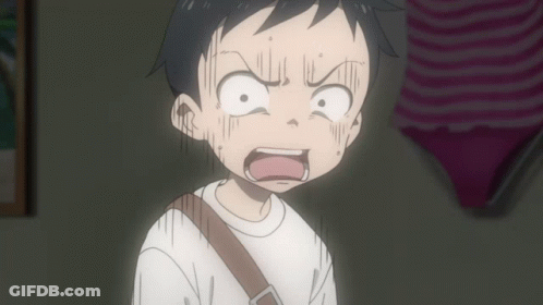A Close Up Of A Cartoon Character Making A Surprised Face GIF
