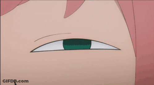 A Close Up Of A Cartoon Character 'S Eye GIF