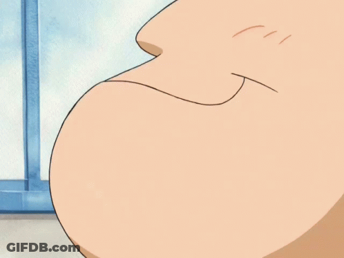A Close Up Of A Cartoon Character 'S Face And Eyes GIF