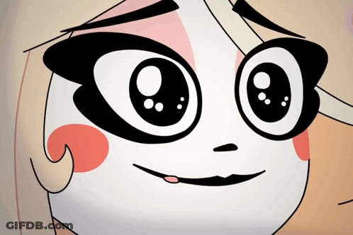 A Close Up Of A Cartoon Character 'S Face GIF