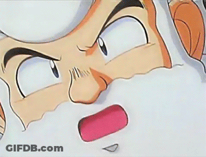 A Close Up Of A Cartoon Character 'S Face With A Beard GIF